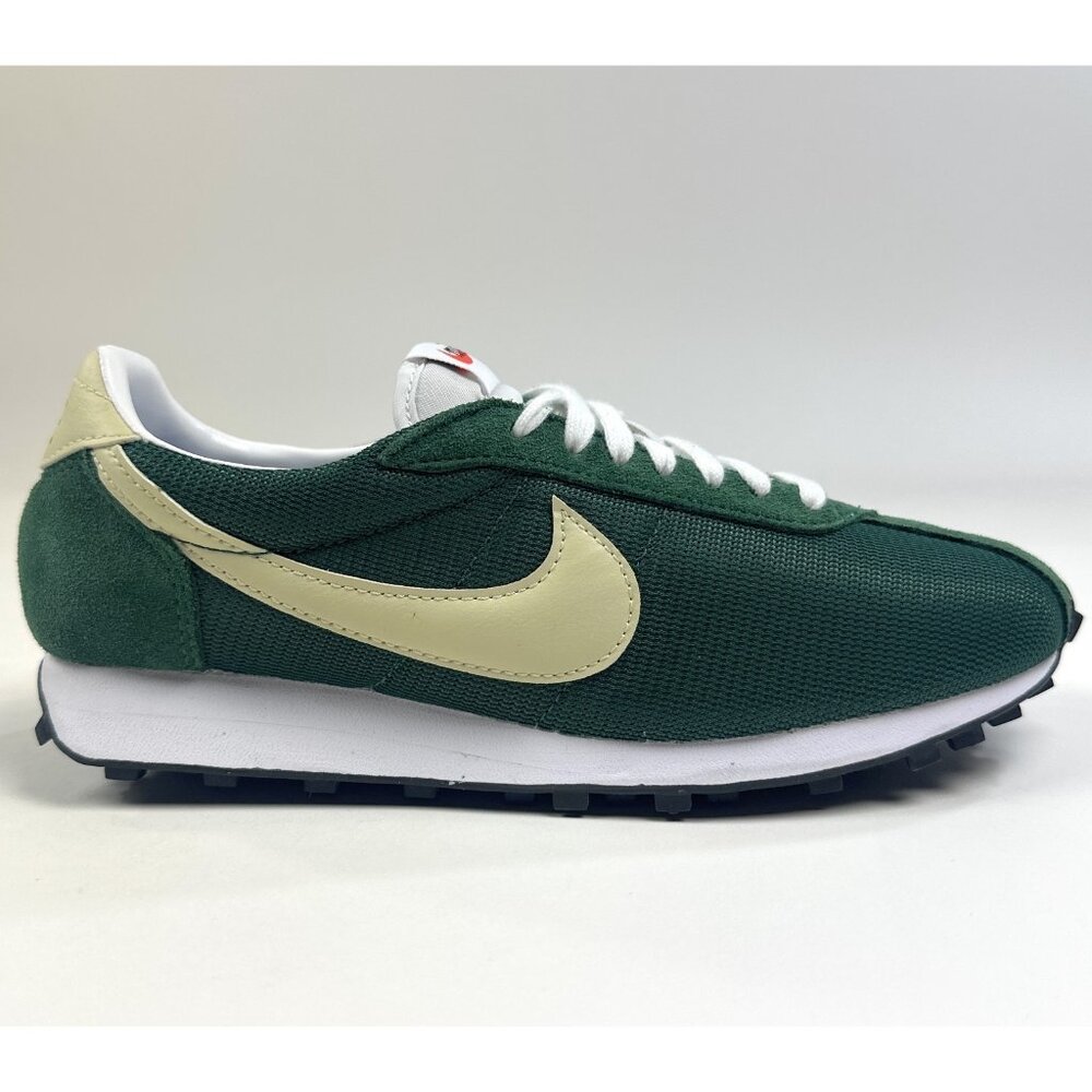 Nike Women's Green Mesh Retro Runner with Cream Swoosh